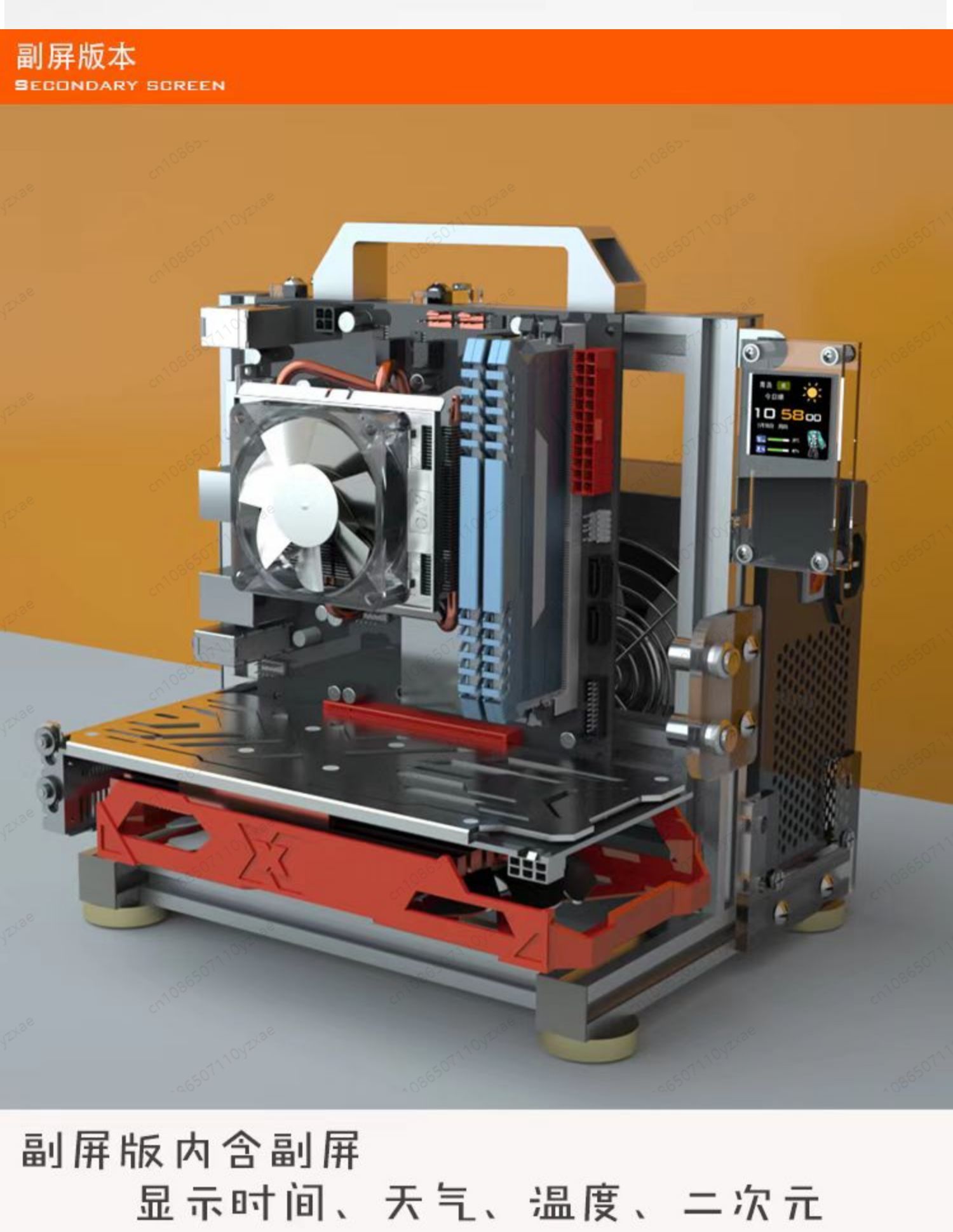 Portable All Aluminum Open Air - огляд і ціна Aluminum Open Frame Test Bench Water Cooling