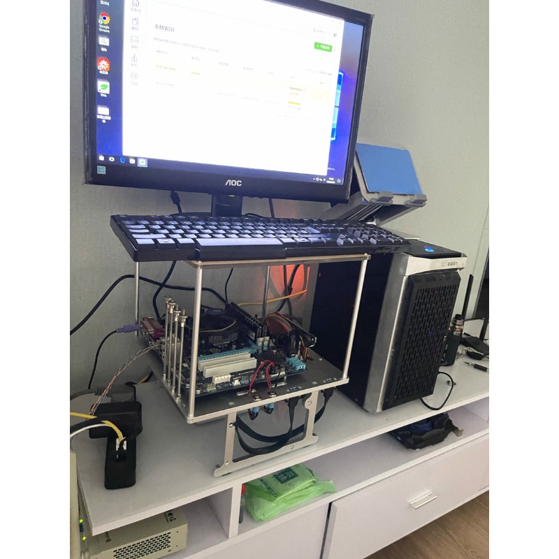 Open Frame Aluminum Computer C - огляд і ціна Aluminum Open Frame Test Bench Water Cooling